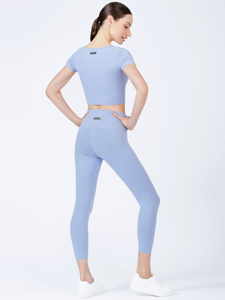 ADORBS CROPPED TEE, VIVID BLUE