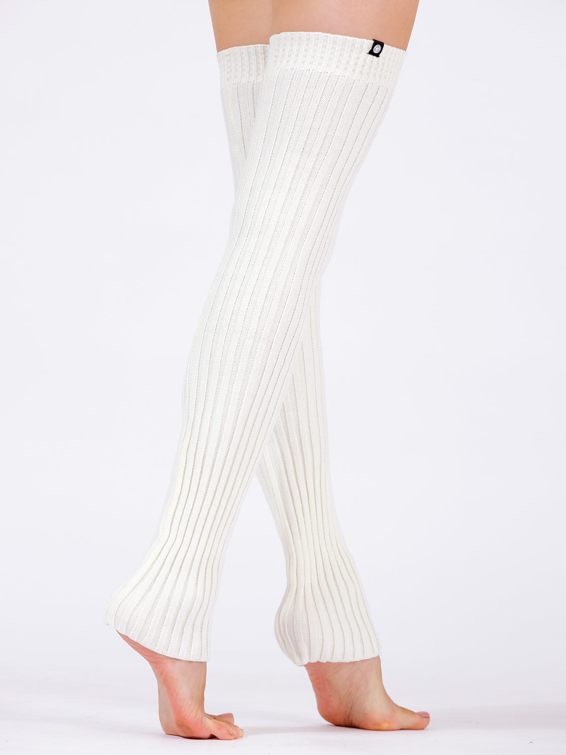 KNEE HIGH LEG WARMERS, WHITE