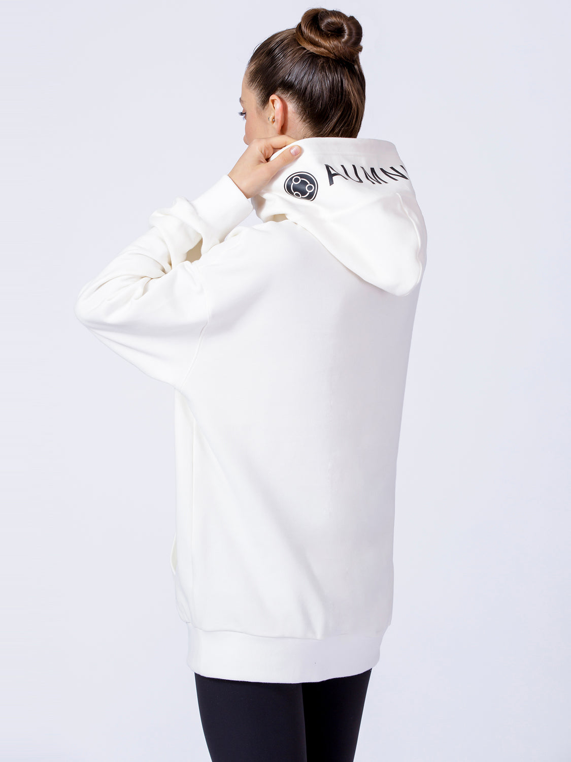 AUMNIE OVERSIZE HOODIE, WHITE