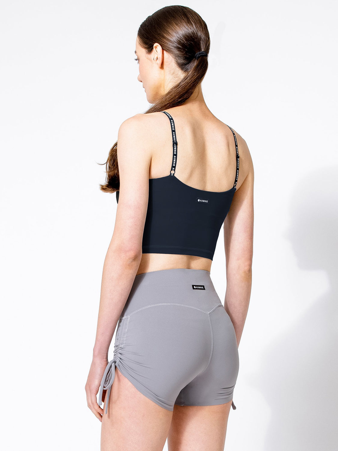 NUDE SHAPE HOT YOGA SHORTS, LUNAR GREY