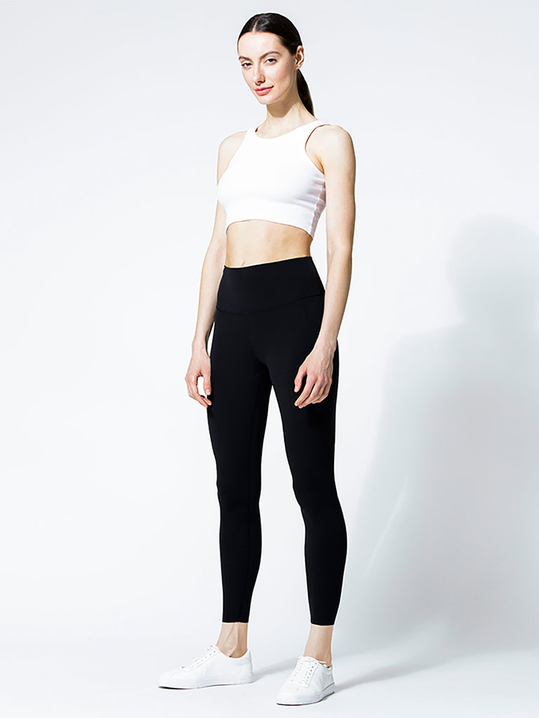 RIBBED COTTON SINGLET, WHITE