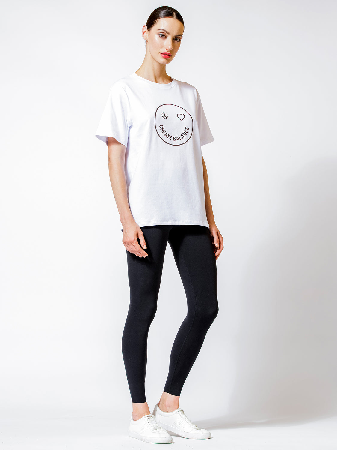 HAPPY GLOW TEE, WHITE