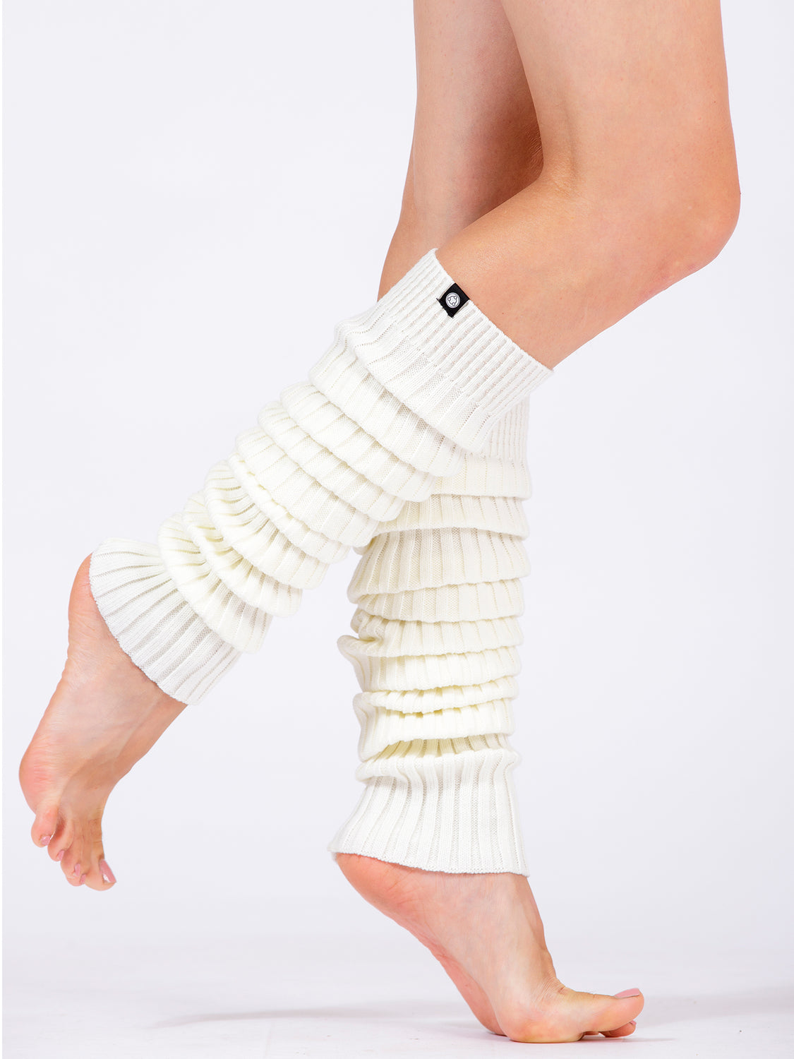 KNEE HIGH LEG WARMERS, WHITE