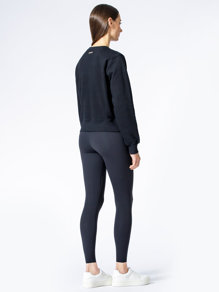 HAPPY GLOW SWEATSHIRT, BLACK