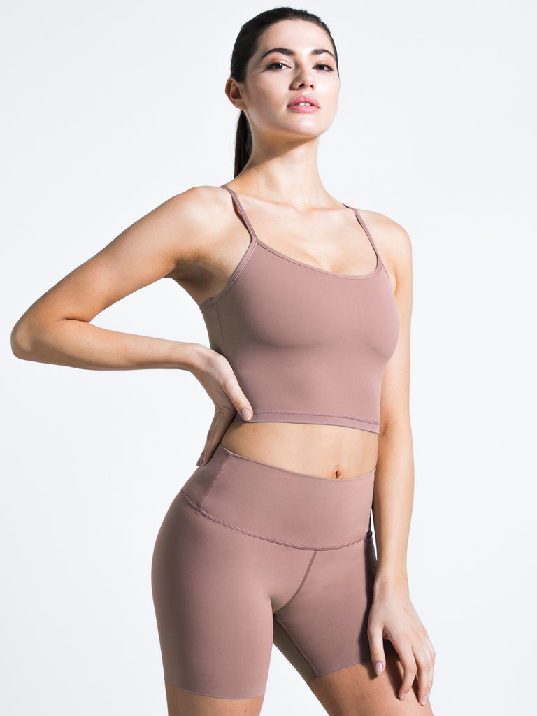 NUDE SHAPE 6" SHORTS, ASH MAUVE