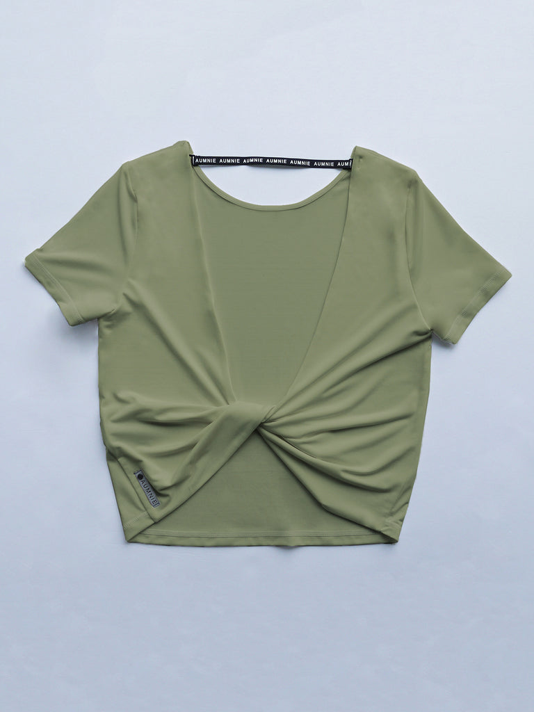 MODAL TWIST TEE, WILLOW