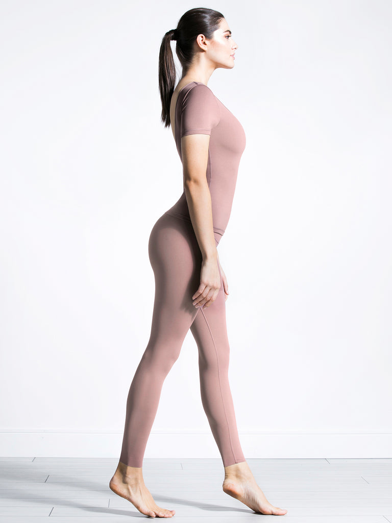 NUDE SHAPE TEE, ASH MAUVE