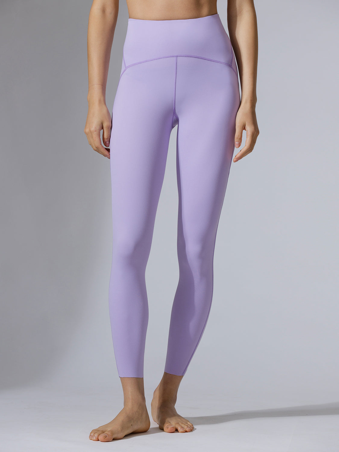 PANELLED WAISTLINE NUDE PANTS, AMETHYST