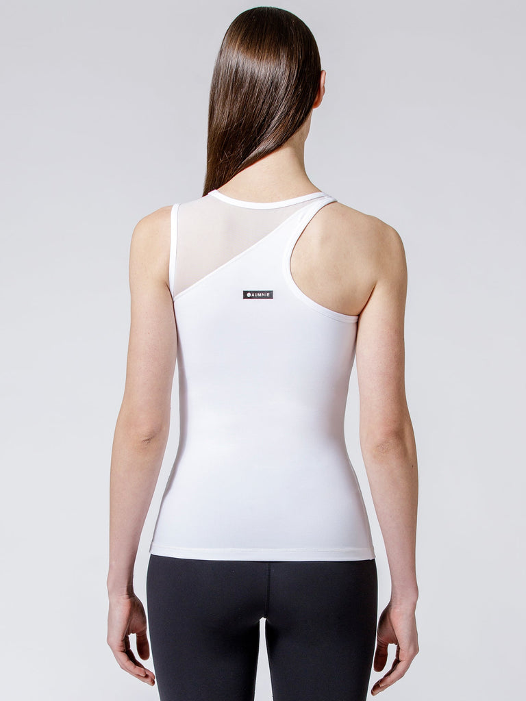 CONFLUX TANK, WHITE/WHITE MESH