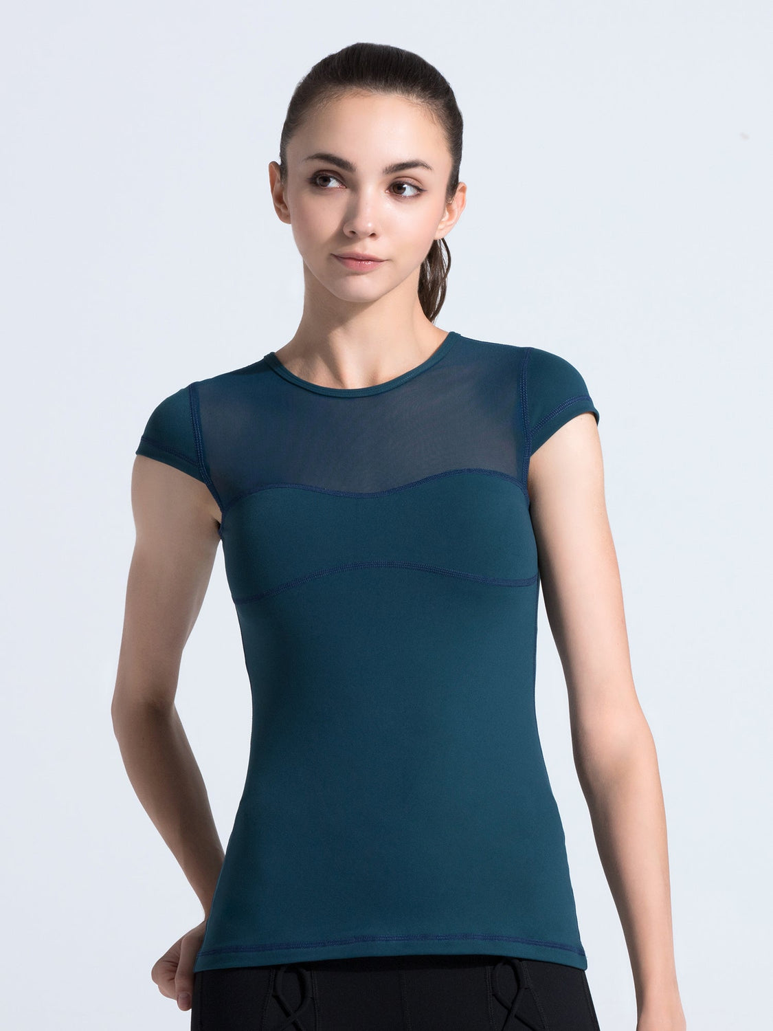 PEARL TEE, LAKE/LAKE MESH
