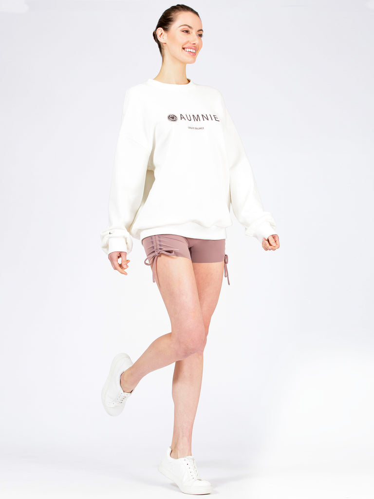 AUMNIE OVERSIZE SWEATSHIRT, WHITE