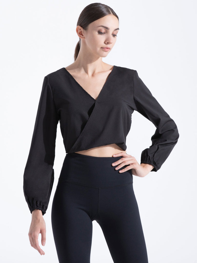V NECK OPEN BACK TOP