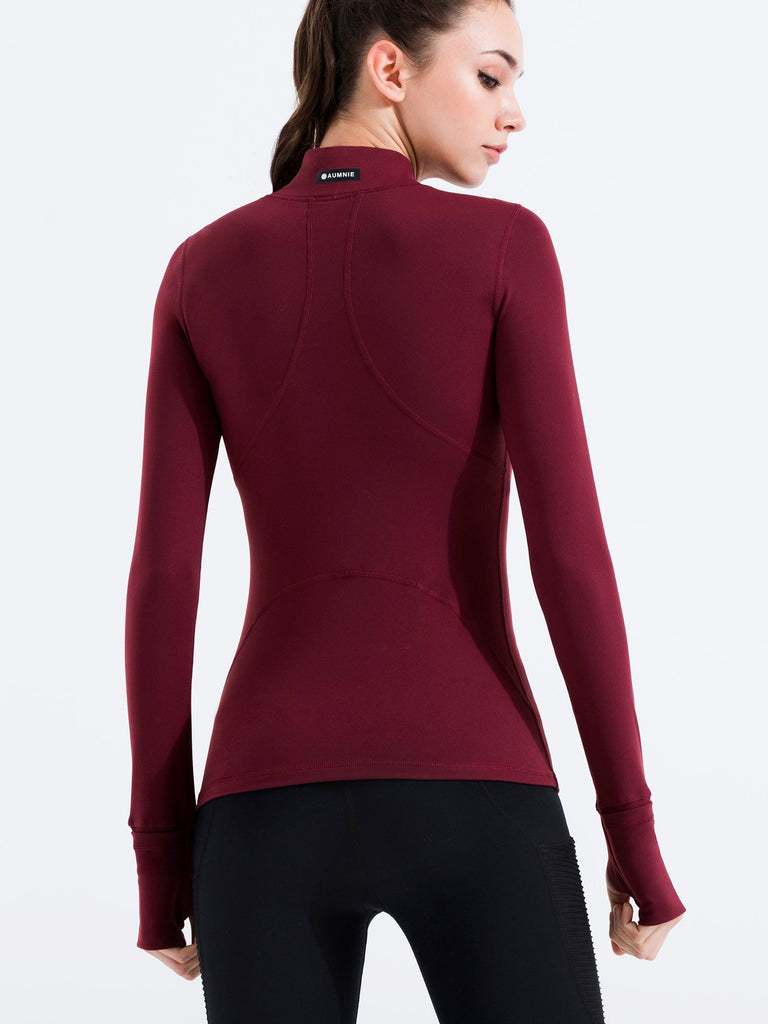 FLEX CURVE TEE, BORDEAUX