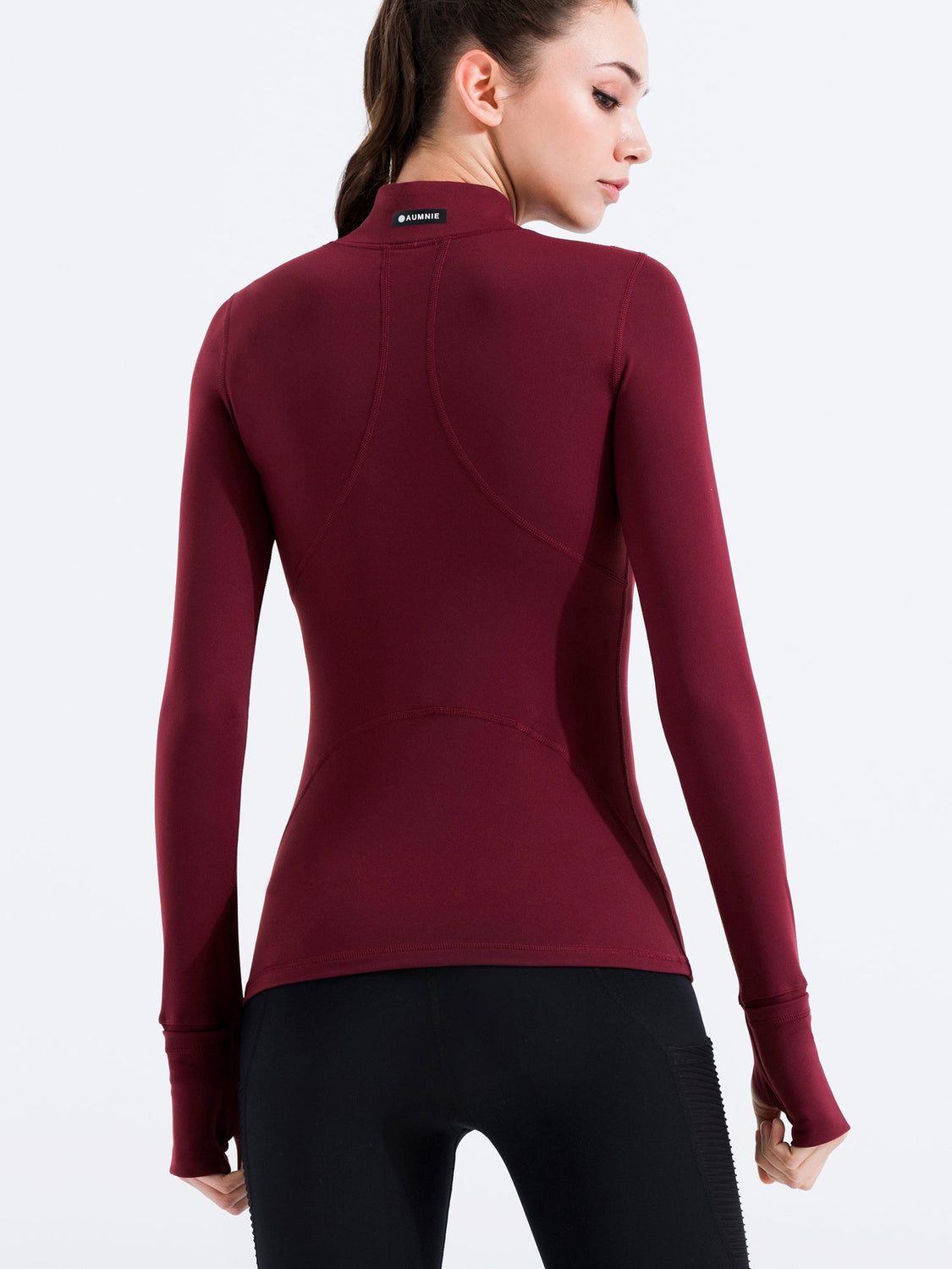 FLEX CURVE TEE, BORDEAUX