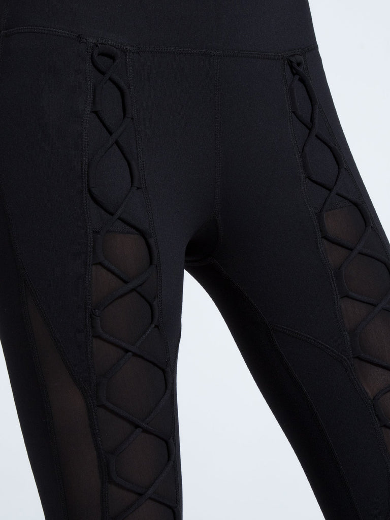 VORTEX PANTS, BLACK/BLACK MESH