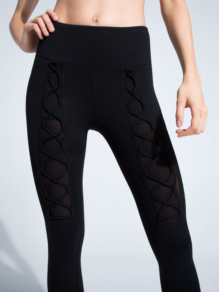 VORTEX PANTS, BLACK/BLACK MESH