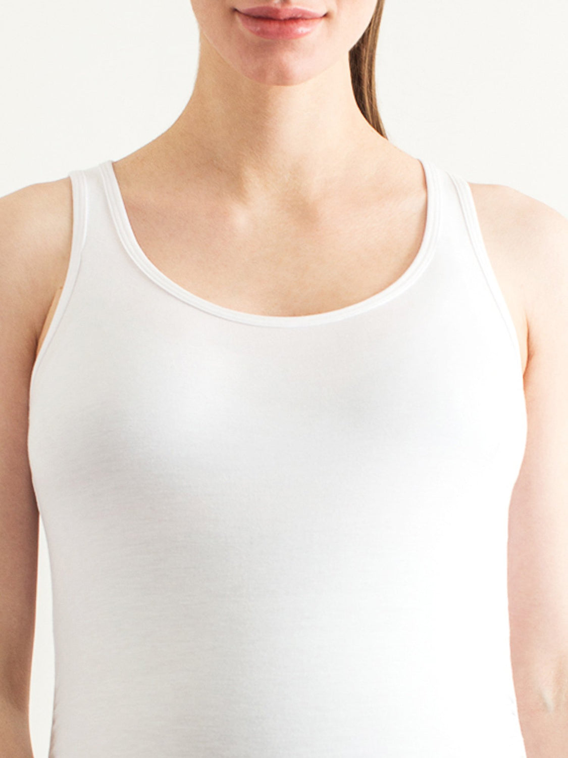 SOFT STRETCH MATERNITY TANK, WHITE