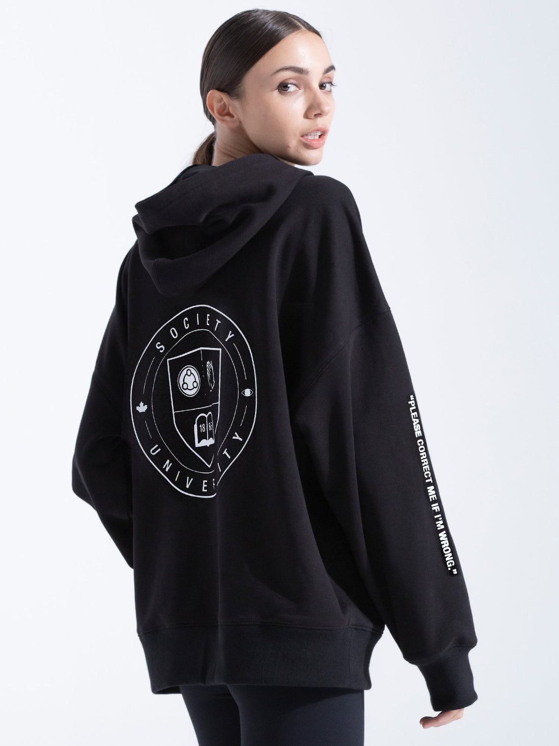 SOCIETY HOODIE, BLACK