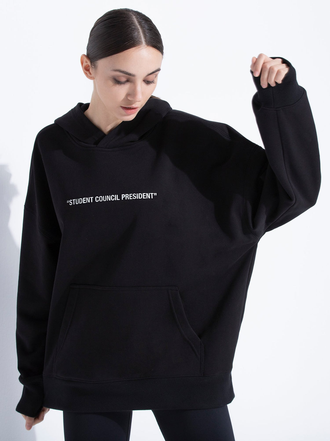 SOCIETY HOODIE, BLACK