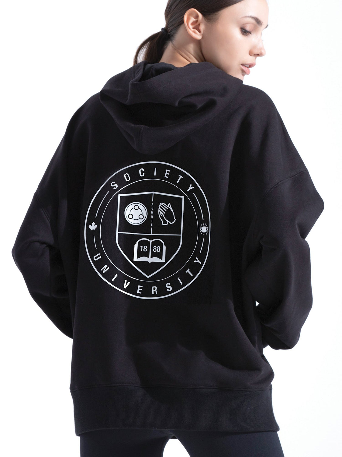 SOCIETY HOODIE, BLACK