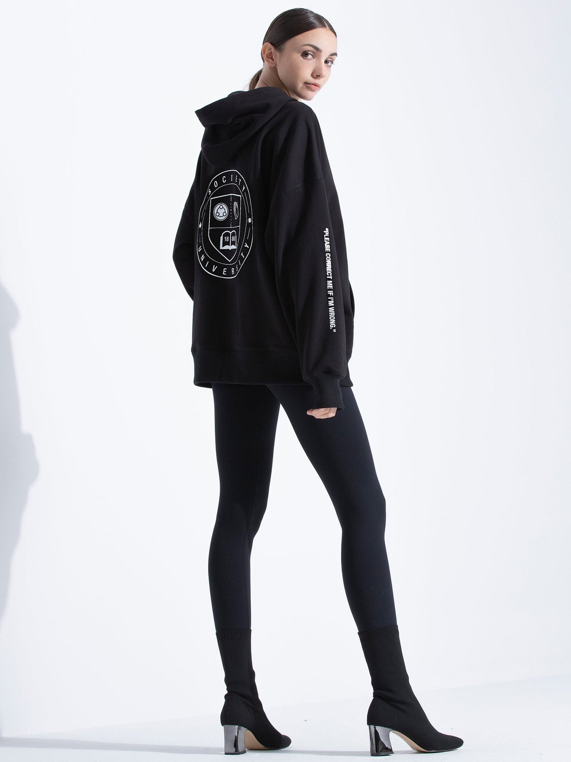 SOCIETY HOODIE, BLACK