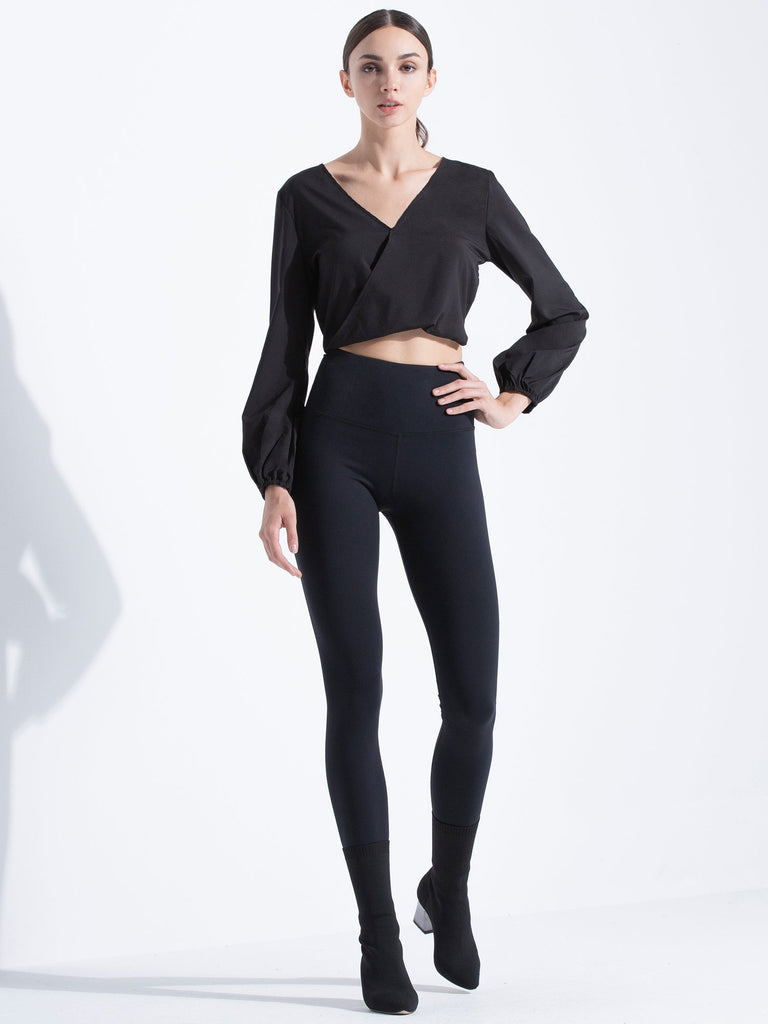 V NECK OPEN BACK TOP