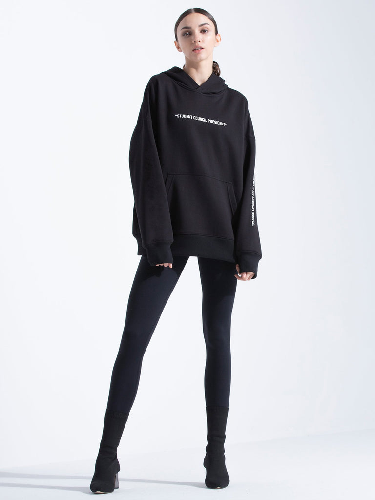 SOCIETY HOODIE, BLACK