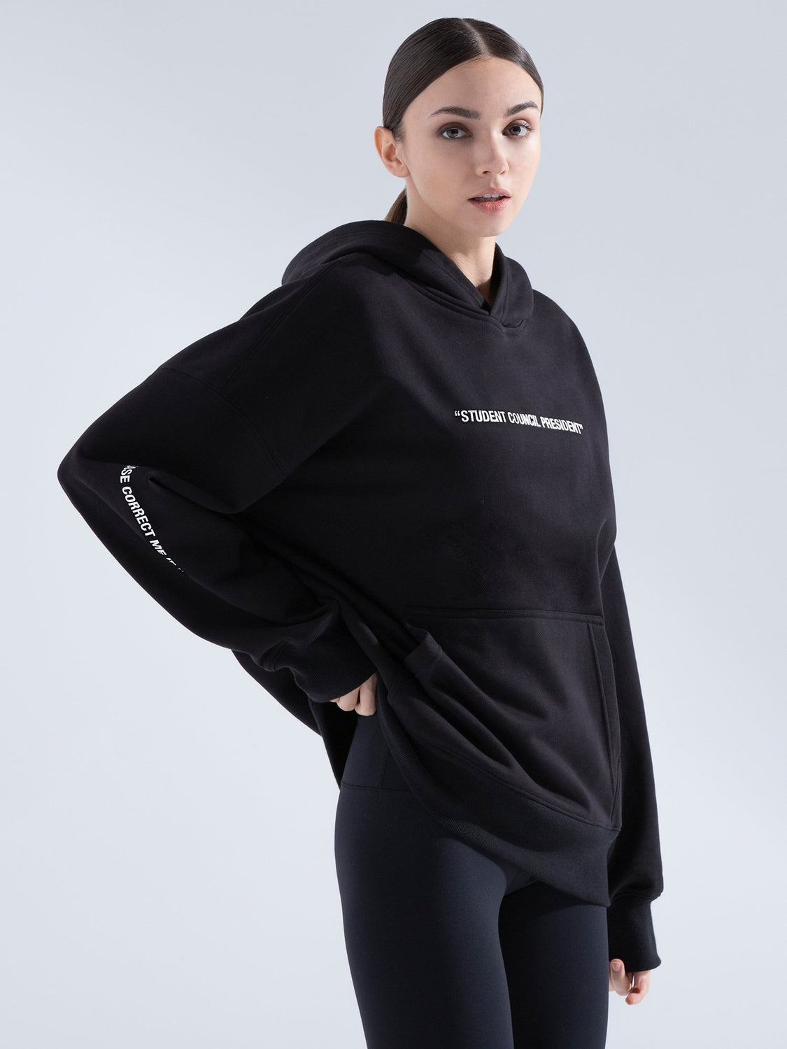 SOCIETY HOODIE, BLACK