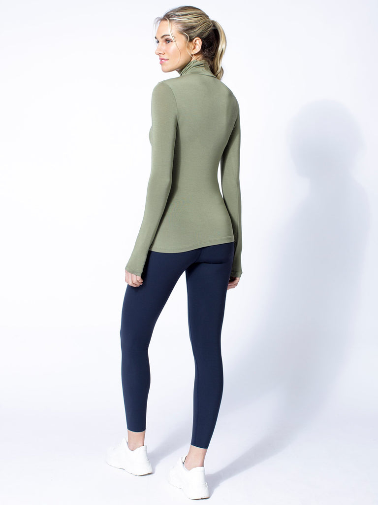 TURTLENECK TOP, SAGE