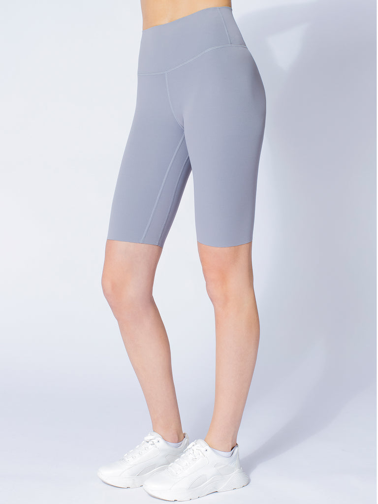 NUDE SHAPE BIKER SHORTS, LUNAR GREY