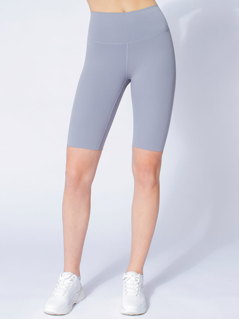 NUDE SHAPE BIKER SHORTS, LUNAR GREY