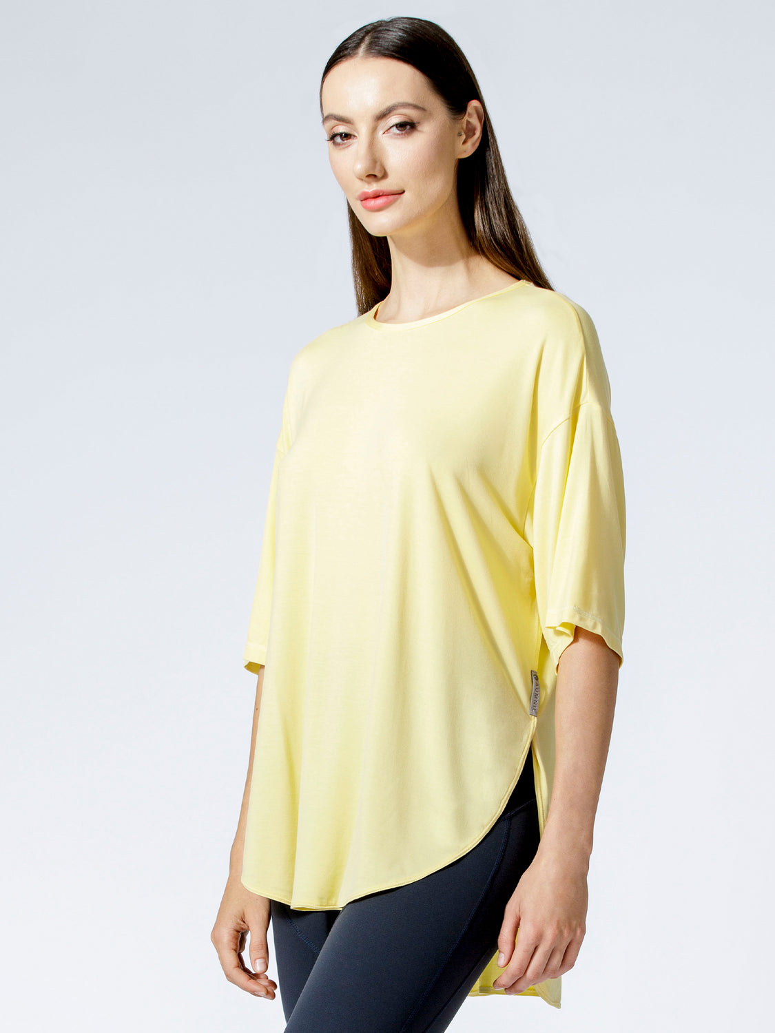 HI LO OVERSIZE TEE, JASMINE