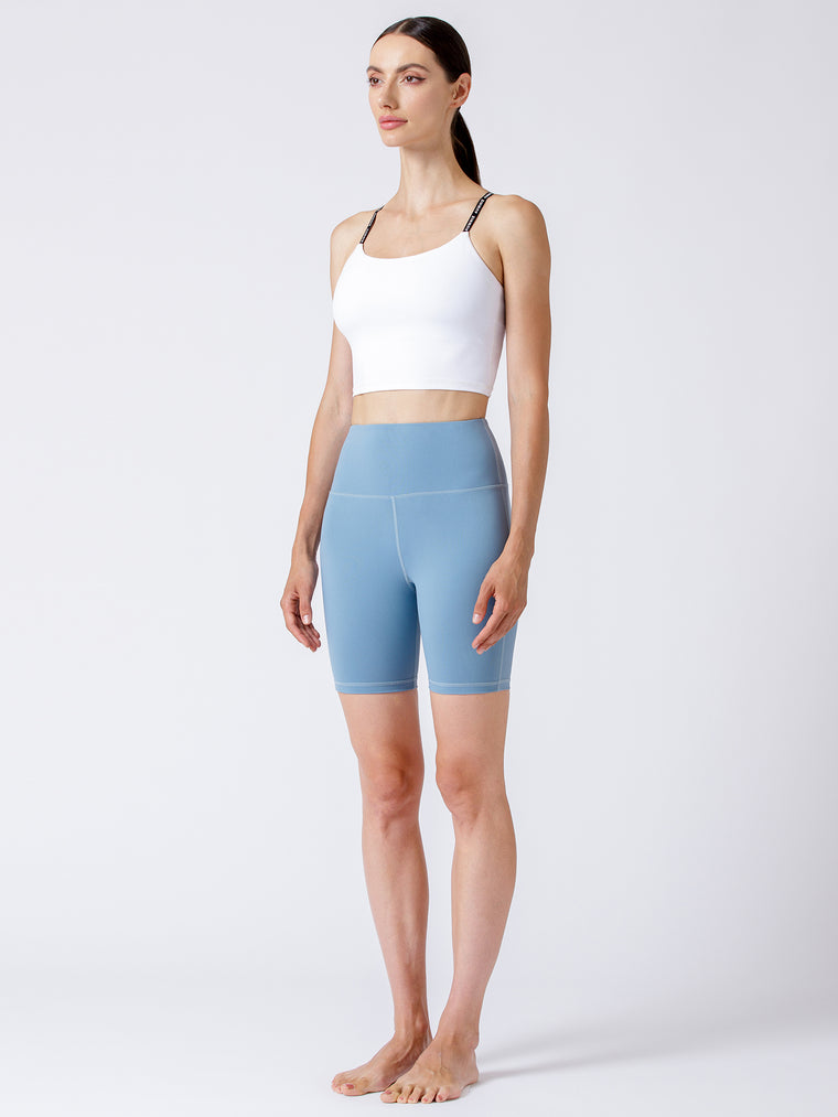 FLEX 6" HIGH WAIST SHORTS, STORM