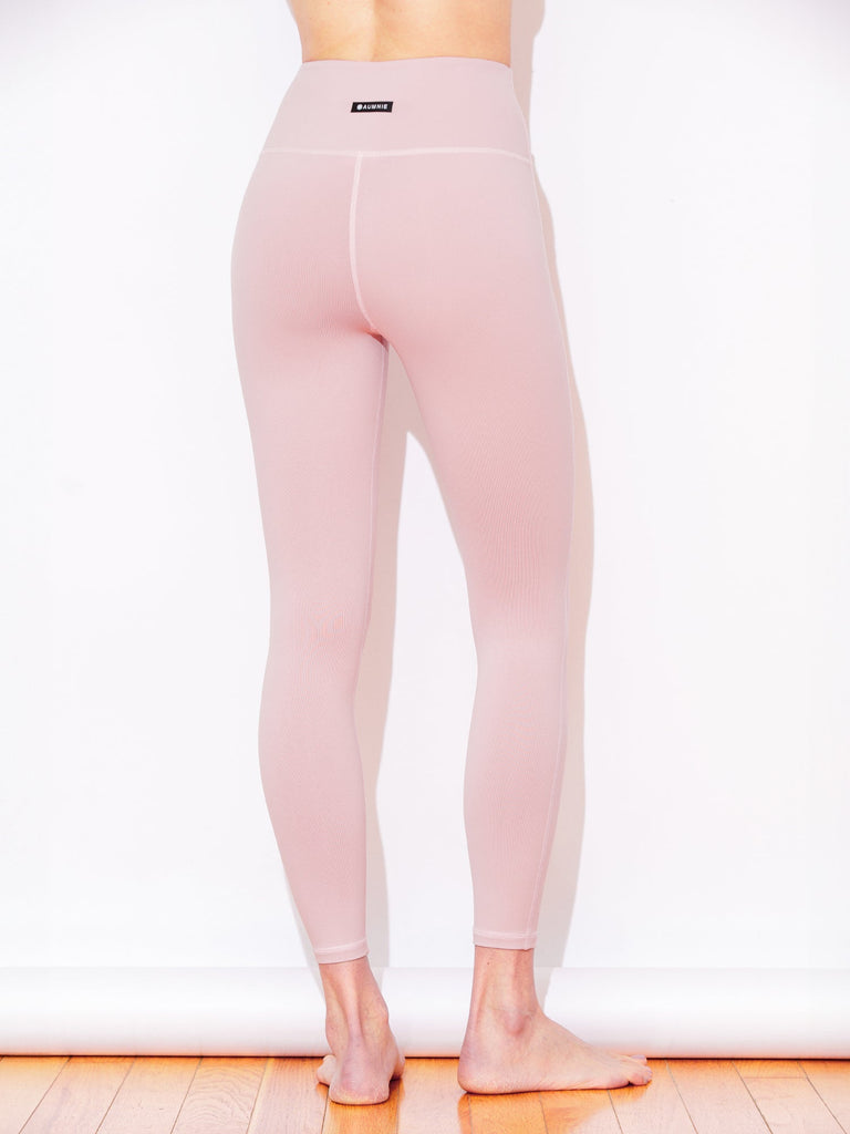 HIGH WAIST ANKLE CROPS, BLUSH