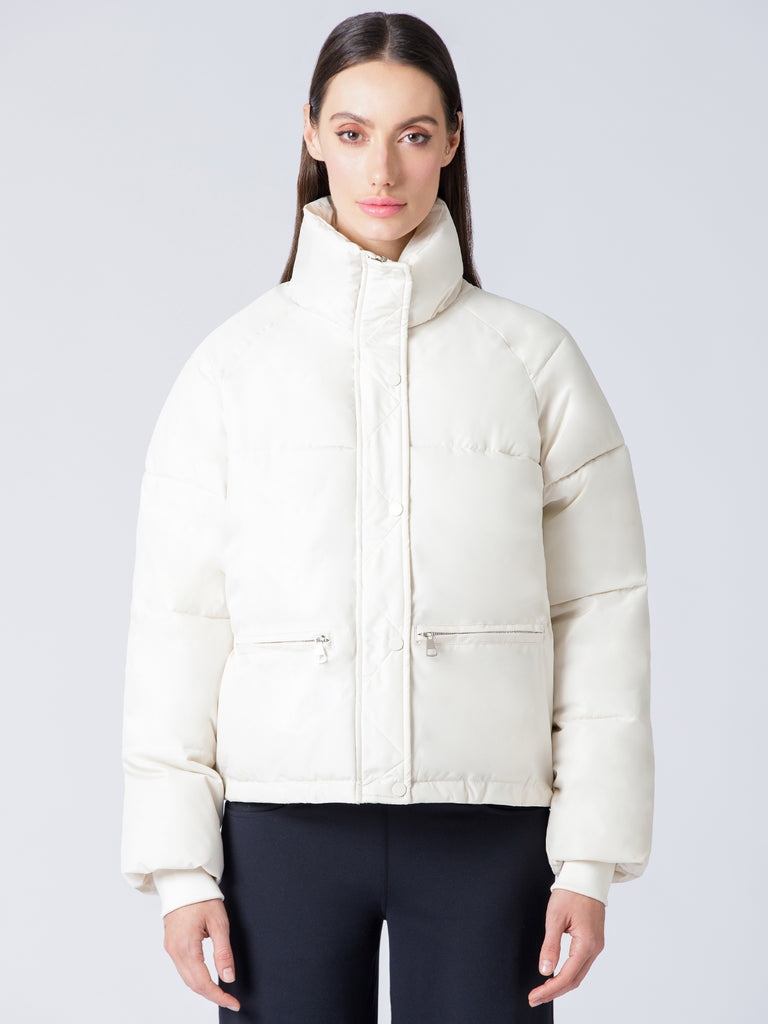 SIMPLICITY PUFFER JACKET, CREAM