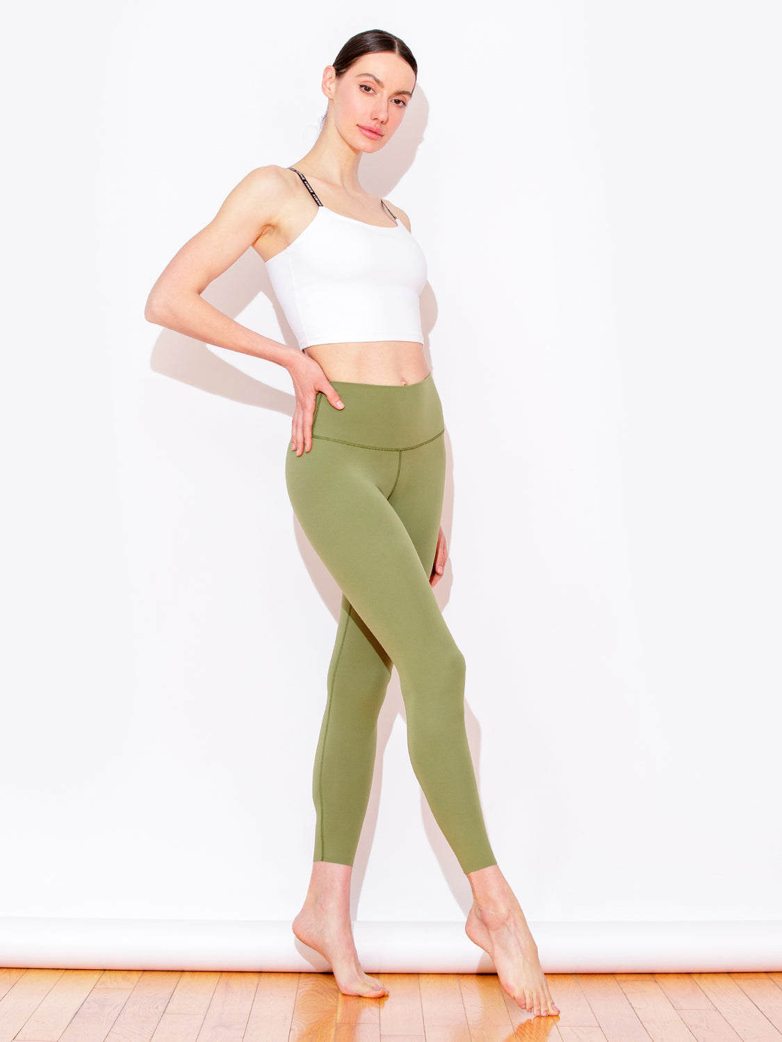 NUDE SHAPE HIGH WAIST PANTS, MUSTARD