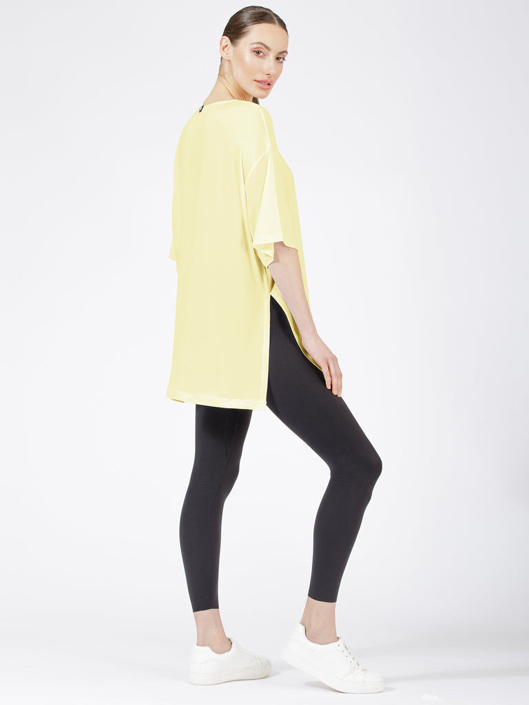 HIGH SPLIT OVERSIZE TEE, JASMINE