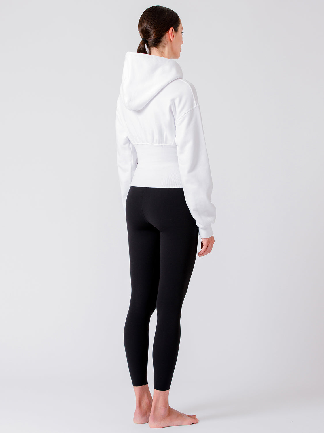 DEVI CORSET HOODIE,WHITE