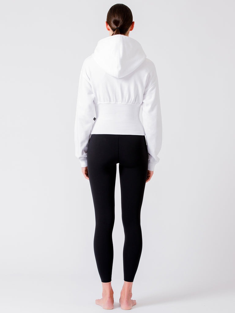 DEVI CORSET HOODIE,WHITE