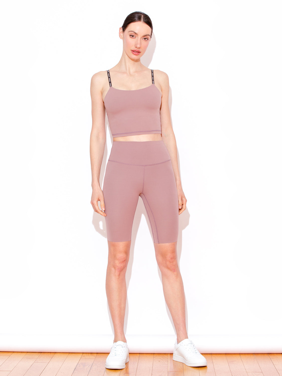 NUDE SHAPE BIKER SHORTS, ASH MAUVE