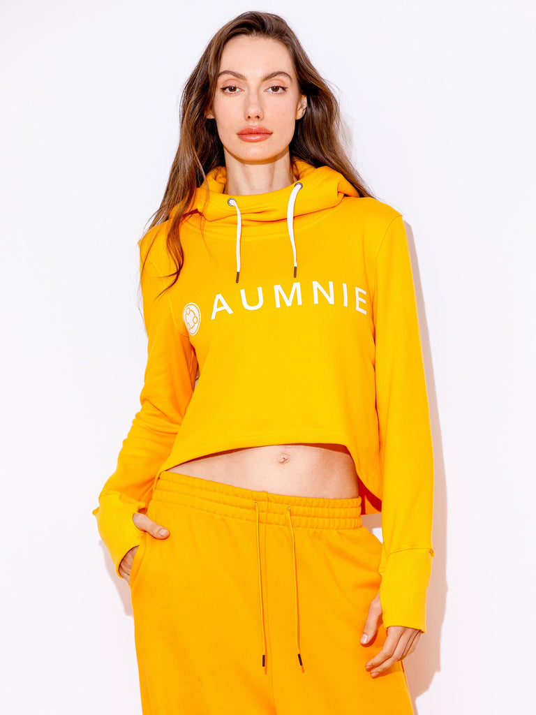 HI LO LOGO HOODIE, YELLOW