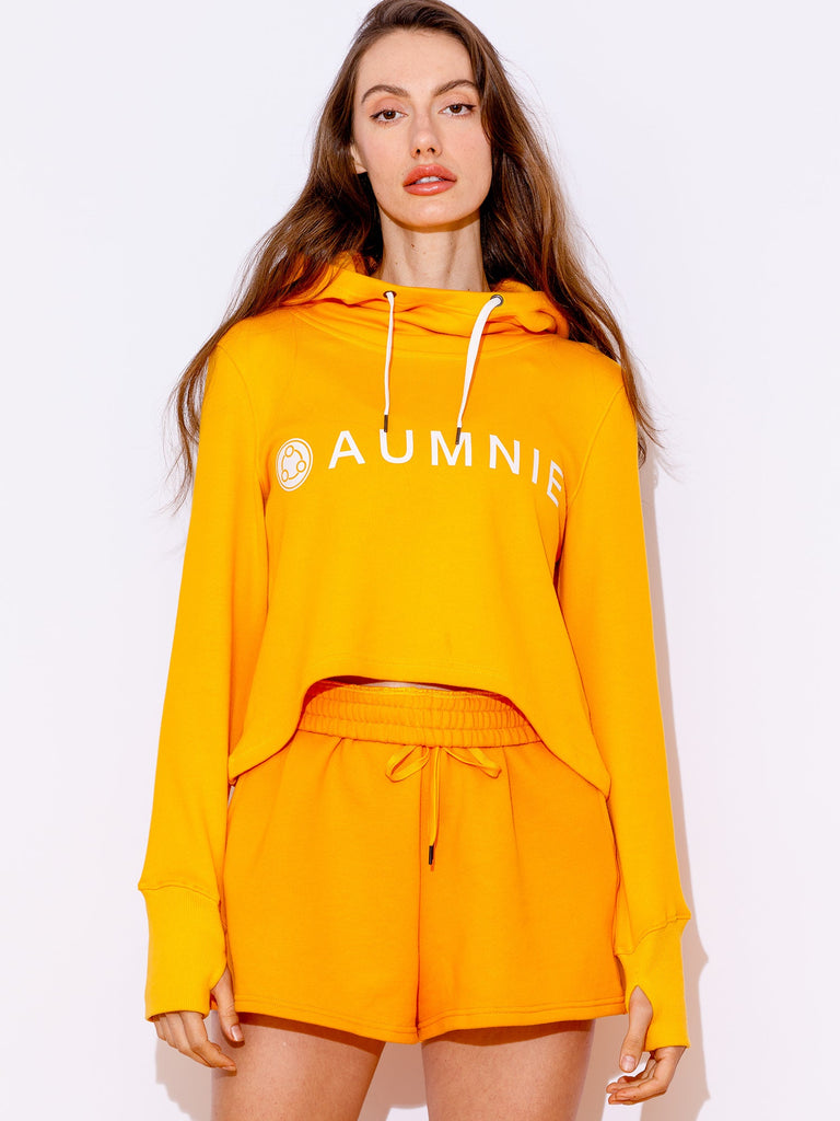 HI LO LOGO HOODIE, YELLOW