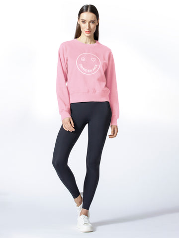 HAPPY GLOW SWEATSHIRT, PINK