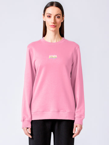 RAINBOW YOGA SWEATSHIRT,PINK