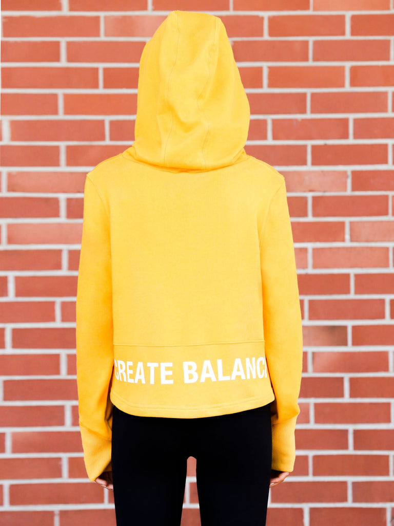 HI LO LOGO HOODIE, YELLOW