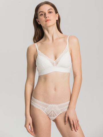VINTAGE BRALETTE SET, WHITE