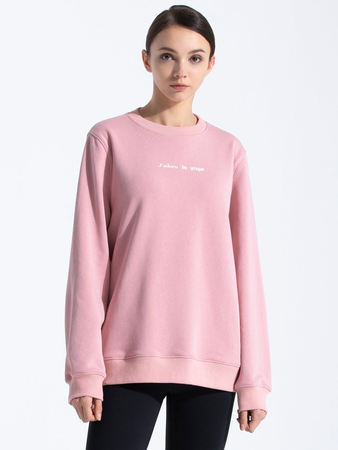 FRENCH YOGA SWEATSHIRT, PINK