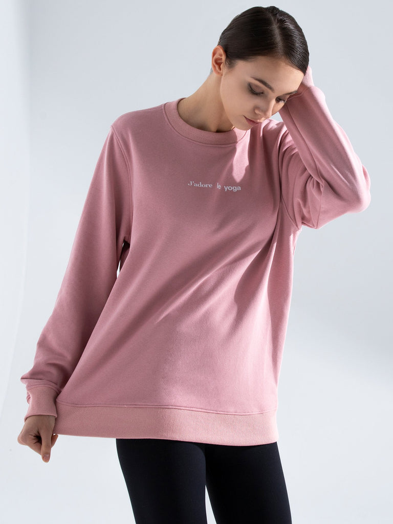 FRENCH YOGA SWEATSHIRT, PINK