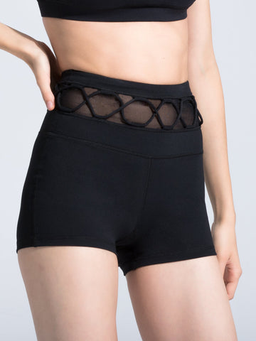 HELIX SHORTS,BLACK/BLACK MESH