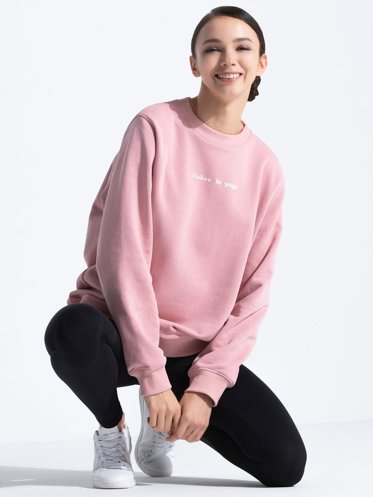 FRENCH YOGA SWEATSHIRT, PINK